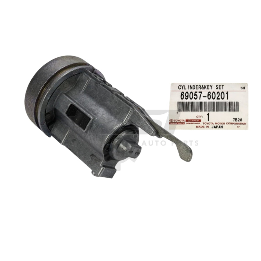 Genuine Toyota LandCruiser 78 70 Series HZJ Ignition Barrel Key With Cylinder 69057 60201 Key Cylinder Set