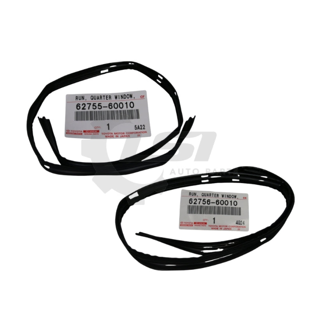 Genuine Toyota LandCruiser 80 Series 1/4 Sliding Window Run Rubber Rear Rh Lh Rubber Seal