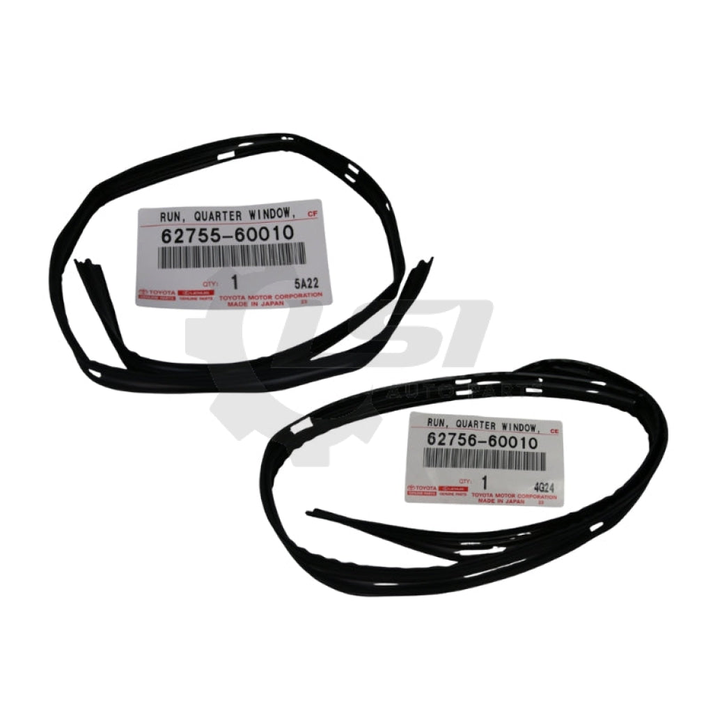 Genuine Toyota LandCruiser 80 Series 1/4 Sliding Window Run Rubber Rear Rh Lh Rubber Seal