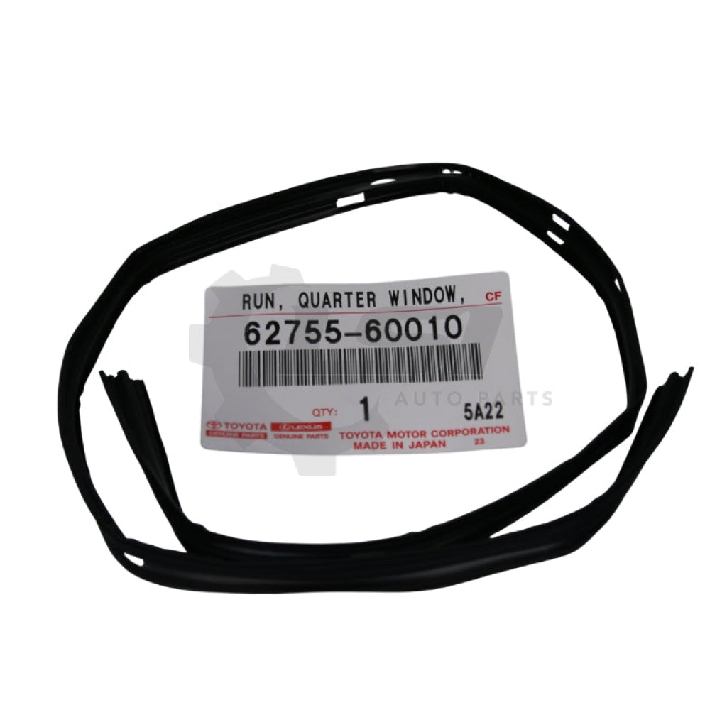 Genuine Toyota LandCruiser 80 Series 1/4 Sliding Window Run Rubber Rear Rh Lh Rubber Seal