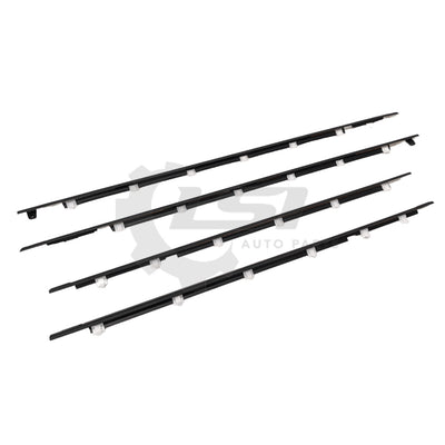 Genuine Toyota Landcruiser 80 Series Door Weatherstrip Moulding Black Full Set