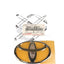 Genuine Toyota Landcruiser 80 Series Hdj Fzj Back Tail Logo Badge Emblem
