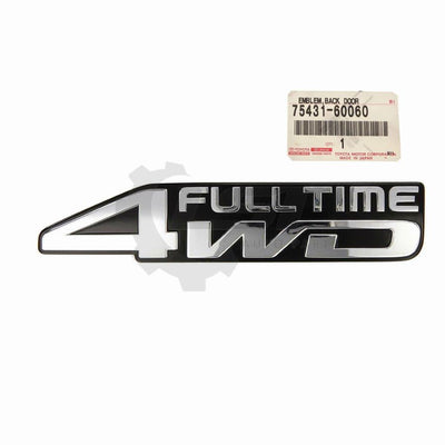 Genuine Toyota Landcruiser 80 Series Hzj 4Wd Full Time Emblem Badge Decal