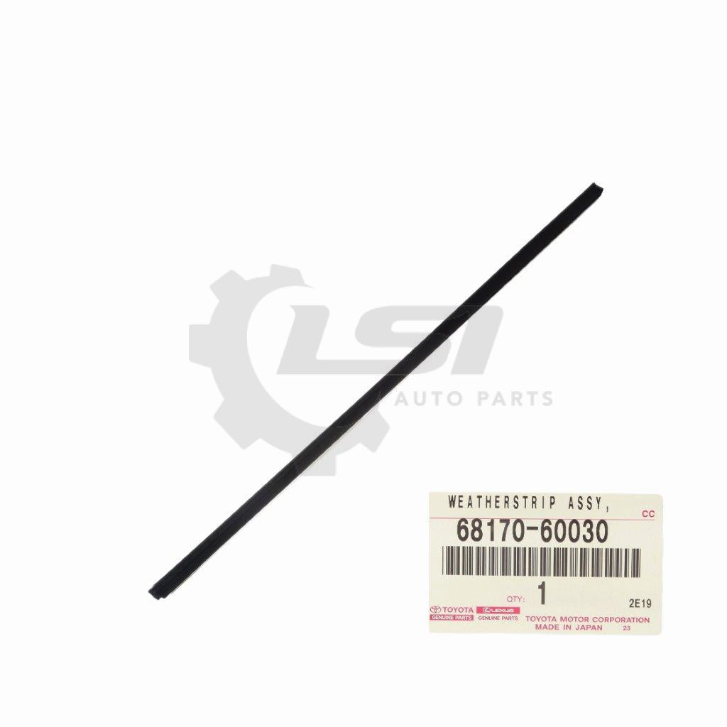 Genuine Toyota Landcruiser 80 Series Hzj Hdj Front Door Glass Inner Rubber Seal Weatherstrip