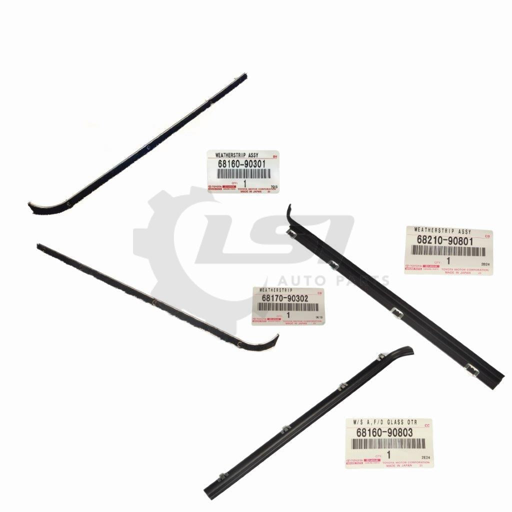 Genuine Toyota Landcruiser Fj40 Fj43 Fj45 Inner Outer Rh Lh Door Weatherstip Kit Weatherstrip