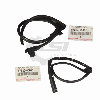 Genuine Toyota Landcruiser Hzj80 Hdj80 Vertical Weatherstrip Back Barn Door Kit Weatherstrip
