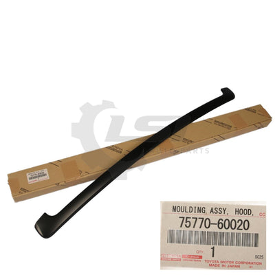 Genuine Toyota Landcruiser Prado 150 Series Front Grill Bonnet Mould Hood Black Moulding