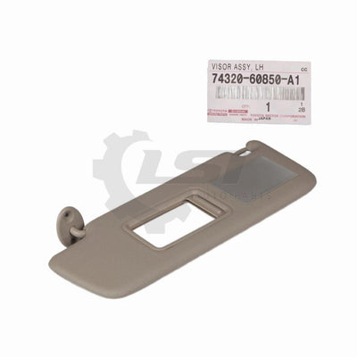 Genuine Toyota Prado 120 Series Rzj Lj Kzj Kdj Grj Lh Left Sun Visor Ivory Trim