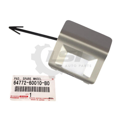 Genuine Toyota Prado 150 Series KDJ GRJ GDJ Tailgate Spare Wheel Cover Silver 6477260010B0 Wheel Cover