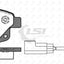 Heavy Duty Rear Brake Pads And Disc Rotors For Ford Transit 2.2 2.4 Vm Fwd 06-14 Kit