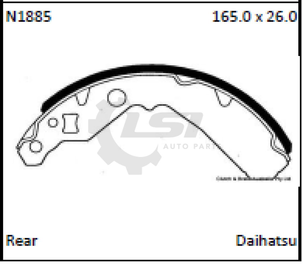 Horse Power Brake Shoes Daihatsu