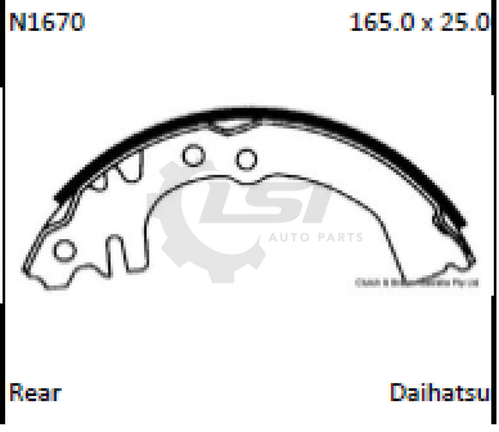 Horsepower Brake Shoes Daihatsu Mira L500 Shoes