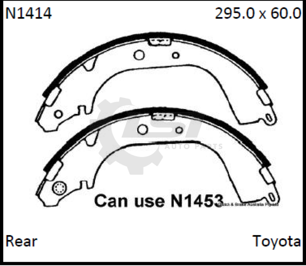 Horsepower Brake Shoes Toyota Landcruiser Shoes