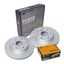 Horsepower Geomet Coated Front Brake Disc Rotors and Brake Pads for Haval H9 2.0 2015-on Brake Disc Rotors