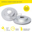 Horsepower Geomet Coated Front Brake Disc Rotors for Haval H9 2.0 2015-on Brake Disc Rotors