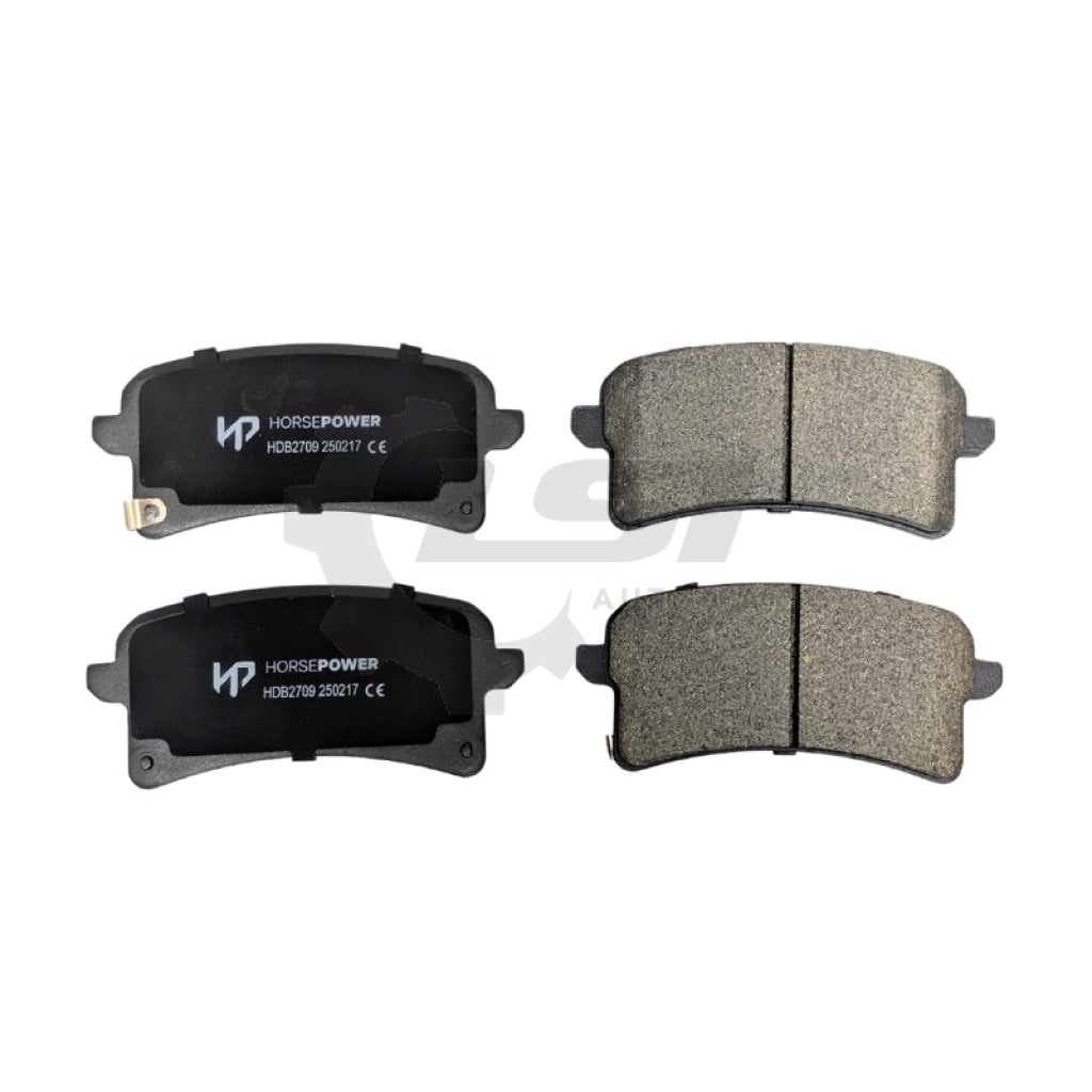 Horsepower Geomet Coated Rear Brake Disc Rotors and Brake Pads for Haval H9 2.0 2015-on Brake Disc Rotors