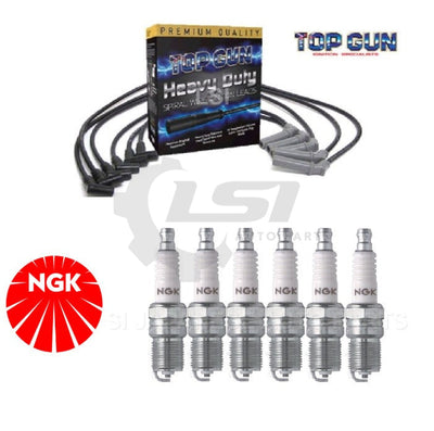 Ignition Leads +Ngk Spark Plugs For Holden Commodore Vr 3.8L Disc Brake Kit