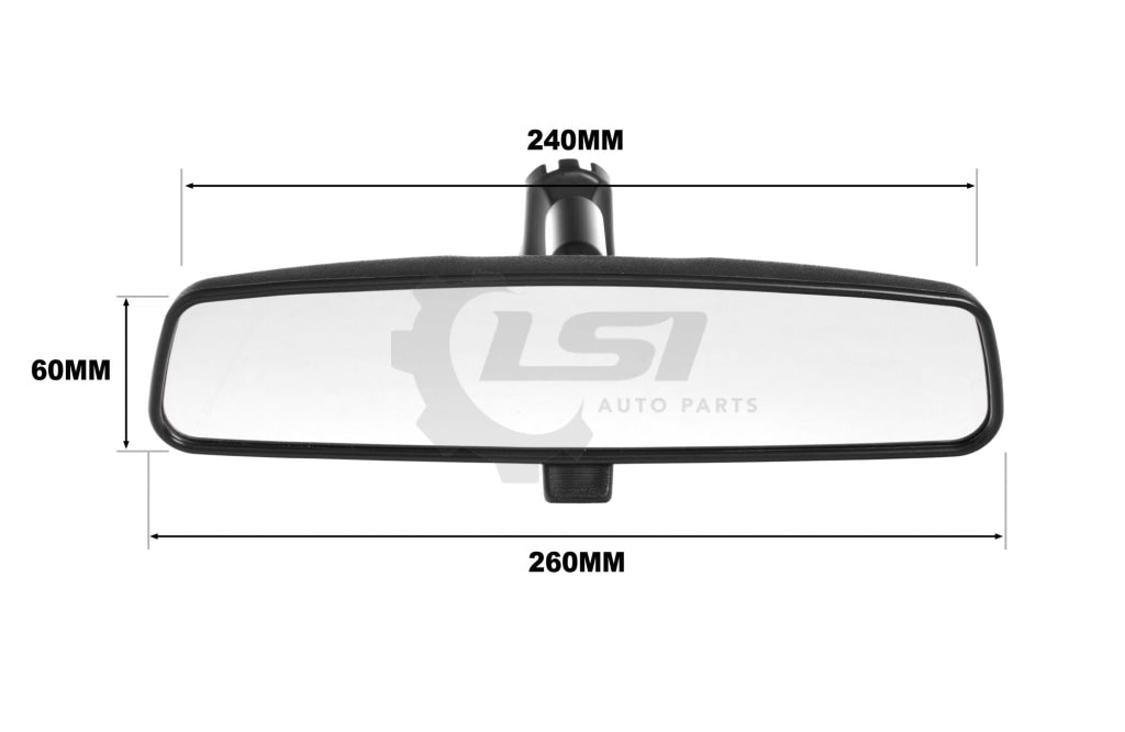 Interior Rear View Mirror + Mounting Bracket Arm For Ford Falcon Fg Fpv 08~16 View