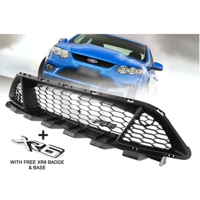 NEW Front Bumper Bar Grille + XR6 Badge Chrome For Ford Falcon FG Series 1 08~11 Emblem