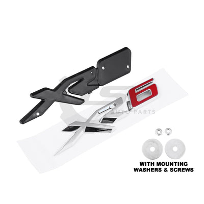 NEW XR6 Front Grille Badge Decal Emblem Logo Red ’6’’ For Ford Falcon FGX Emblem