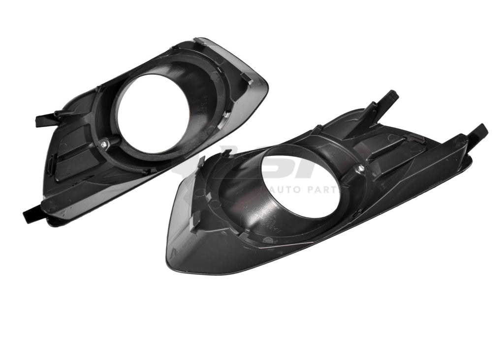 Pair Fog Light Lamp + Cover Surround Bezel (BLK) For Ford Falcon FG s2 XR6 XR8 Fog Light