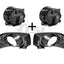 Pair Fog Light Lamp + Cover Surround Bezel (BLK) For Ford Falcon FG s2 XR6 XR8 Fog Light