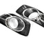 Pair Fog Light Lamp + Cover Surround Bezel Chrome for Ford Falcon FG s2 XR6 XR8 Fog Light