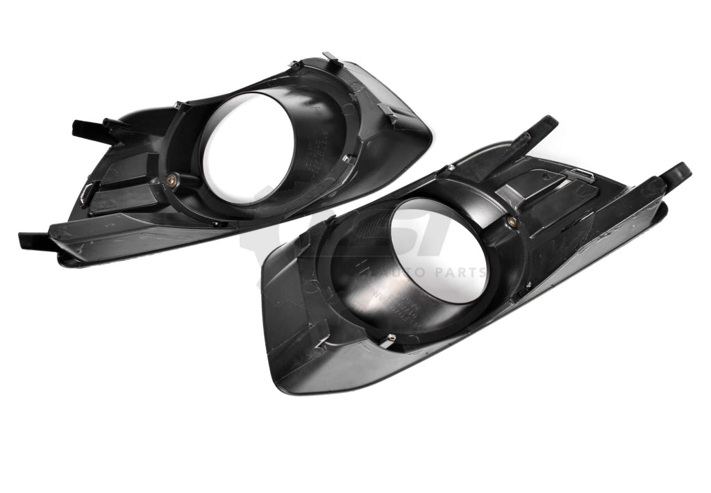 Pair Fog Light Lamp + Cover Surround Bezel Chrome for Ford Falcon FG s2 XR6 XR8 Fog Light