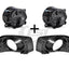 Pair Fog Light Lamp + Cover Surround Bezel Chrome for Ford Falcon FG s2 XR6 XR8 Fog Light
