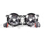 Pair Fog Light Lamp + Cover Surround Bezel Chrome for Ford Falcon FG s2 XR6 XR8 Fog Light