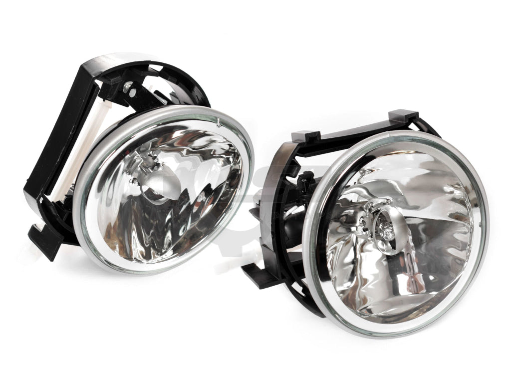 Pair Fog Light Lamp + Lower Bumper Mesh Grille Grill For Ford Falcon Ba Xr6 Xr8