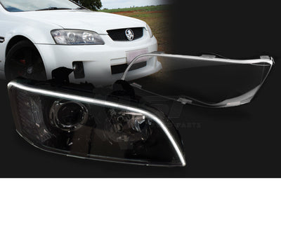 Pair Headlight Protectors With Led Drl For Holden Commodore Ve Series 1 Ssv Protector