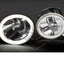 Pair Lh+Rh Fog Lights Spot Lamps (Halo Led) For Ford Falcon Ba Bf Xr6 Xr8 02-08 Light