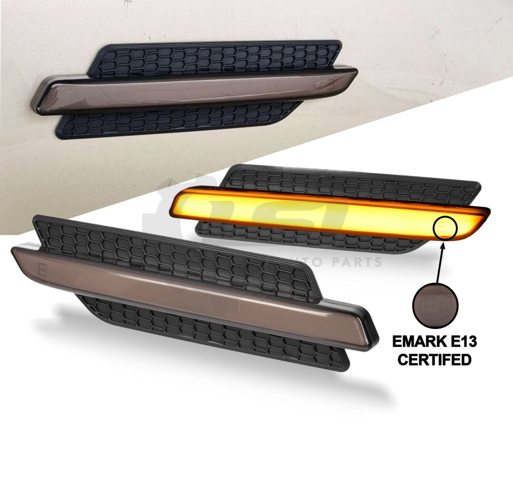Pair Lh+Rh Led Side Indicators Flutes For Ford Territory 2004~2011 Suv Wagon Indicator Light