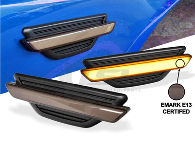 Pair Of Led Sequential Guard Flasher Indicator For Ford Falcon / Fpv Fg Mk1 Mk2 Light