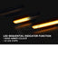 Pair Of Led Sequential Guard Flasher Indicator For Ford Falcon / Fpv Fg Mk1 Mk2 Light