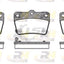 Rear Bendix 4Wd Brake Pads And Rotors For Rav4 Aca20 Aca21 Aca22 Aca23 00-06 Disc Kit