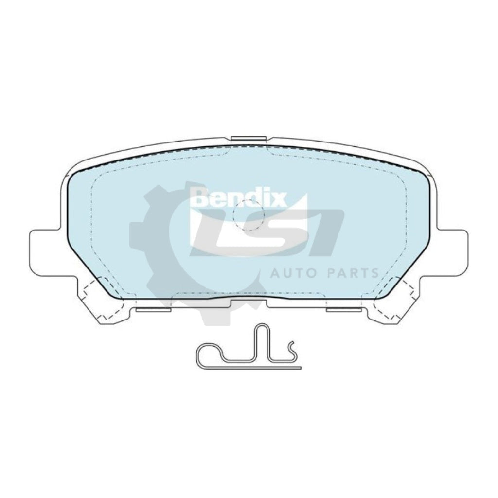 Rear Bendix 4Wd Brake Pads And Rotors Set For Isuzu Mu-X Disc Kit