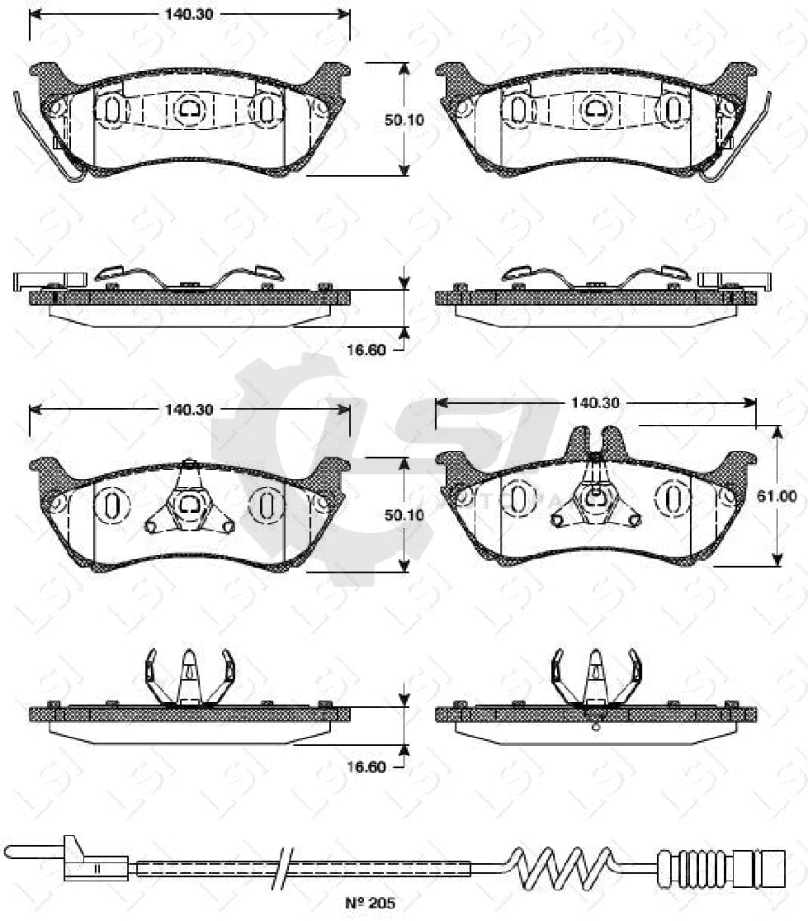 Rear Bendix Brake Pads And Disc Rotors For Mercedes Benz Ml320 W163 3.2L 01-03 Kit