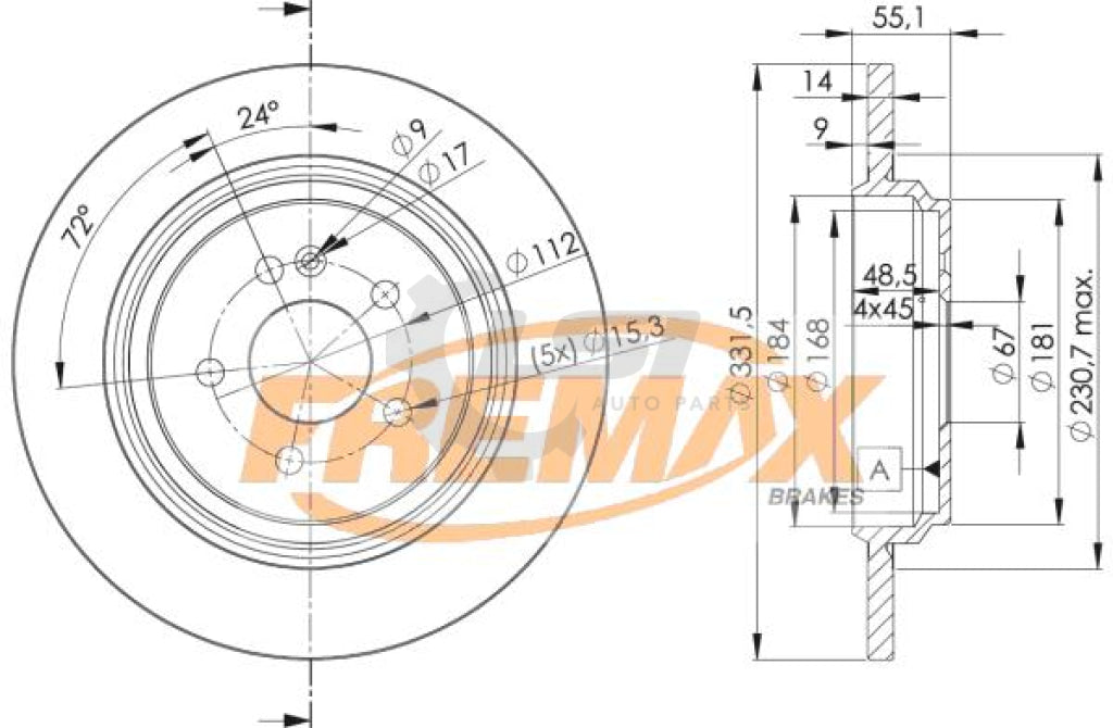 Rear Bendix Brake Pads And Disc Rotors For Mercedes Benz Ml320 W163 3.2L 01-03 Kit