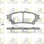 Rear Bendix Brake Pads And Disc Rotors Set For Toyota Prius V 1.8 Zvw40R 2012-18 Kit