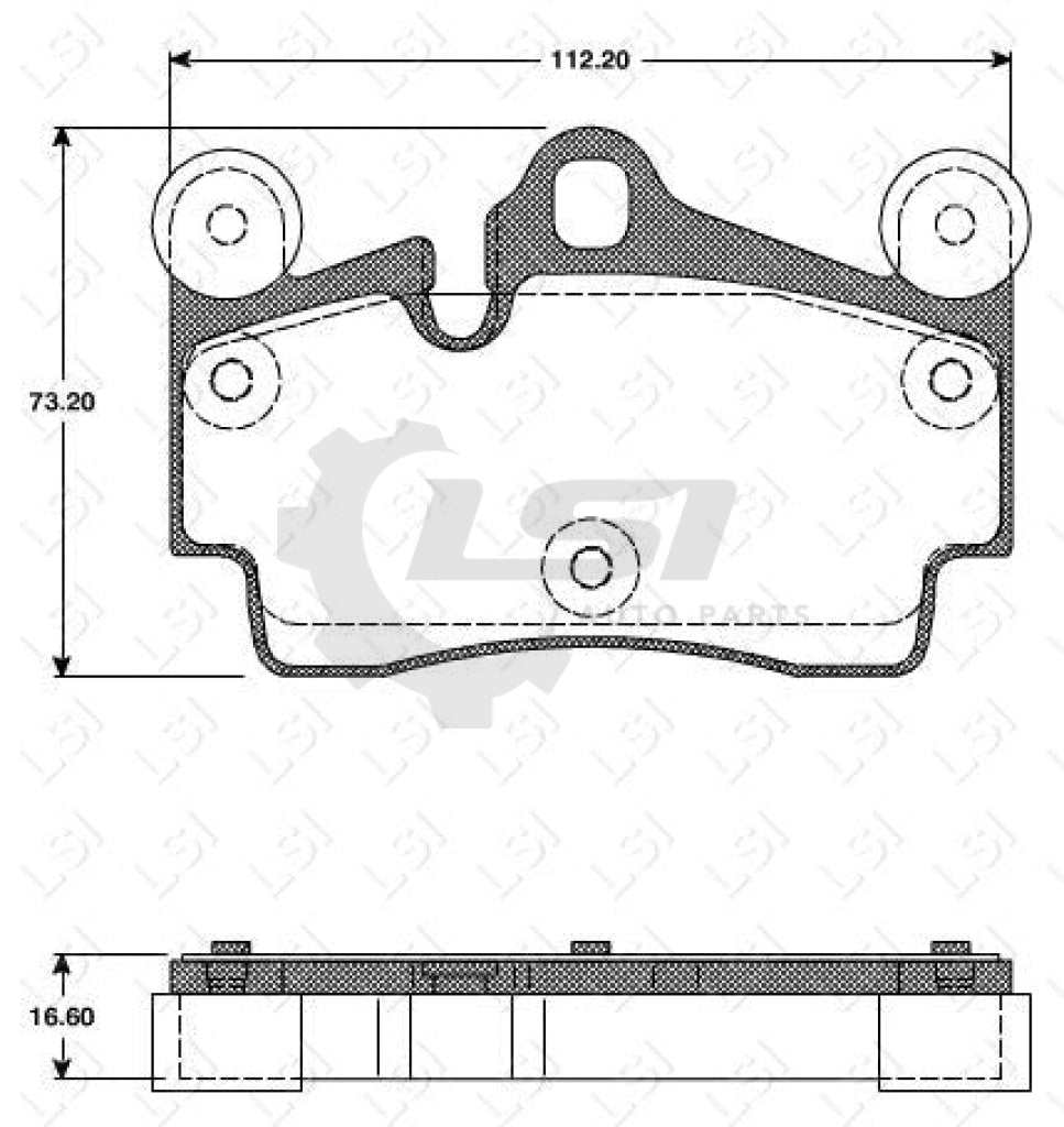 Rear Bendix Brake Pads And Rotors Set For Porsche Cayenne 4.5I 4.8 2003-2008 Disc Kit