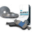 Rear Bendix EURO Brake Pads and Disc Rotors Set Disc Brake Kit