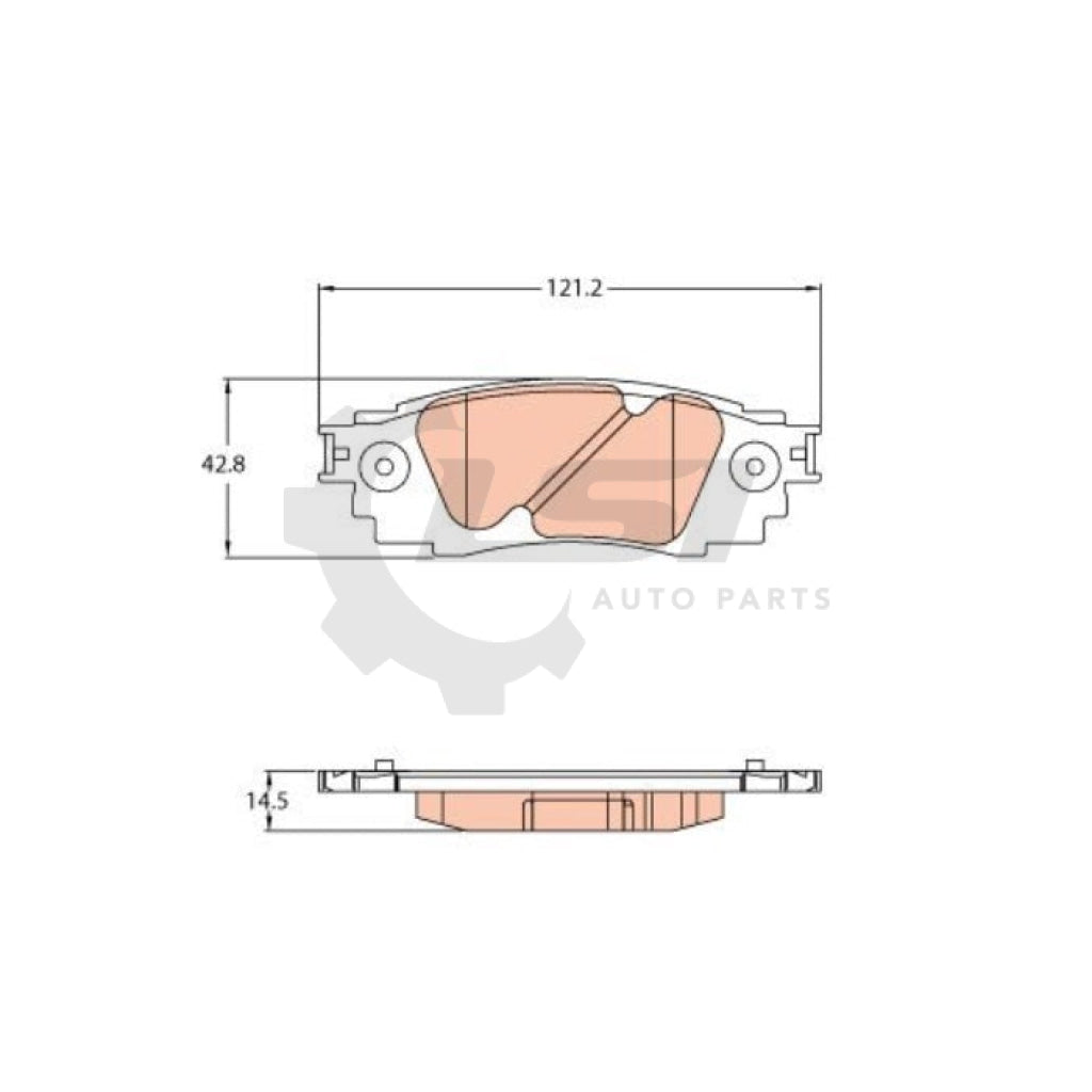 Rear Brake Disc Rotors And Pads For Toyota Camry Asv70 Rav4 Axah52 Kit