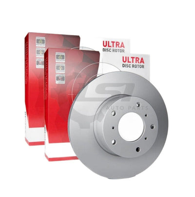 Rear Brake Disc Rotors For Mercedes Benz Vito Valente Solid 2015-2020