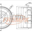 Rear Brake Drum Pair For Holden Rodeo Ra 2003-2008 With High Ride Suspensions