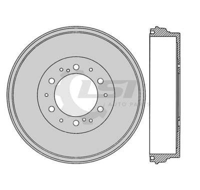 Rear Brake Drums For Toyota Hilux 4Wd Kun25 Kun26 Ggn25 Gun126 Drum