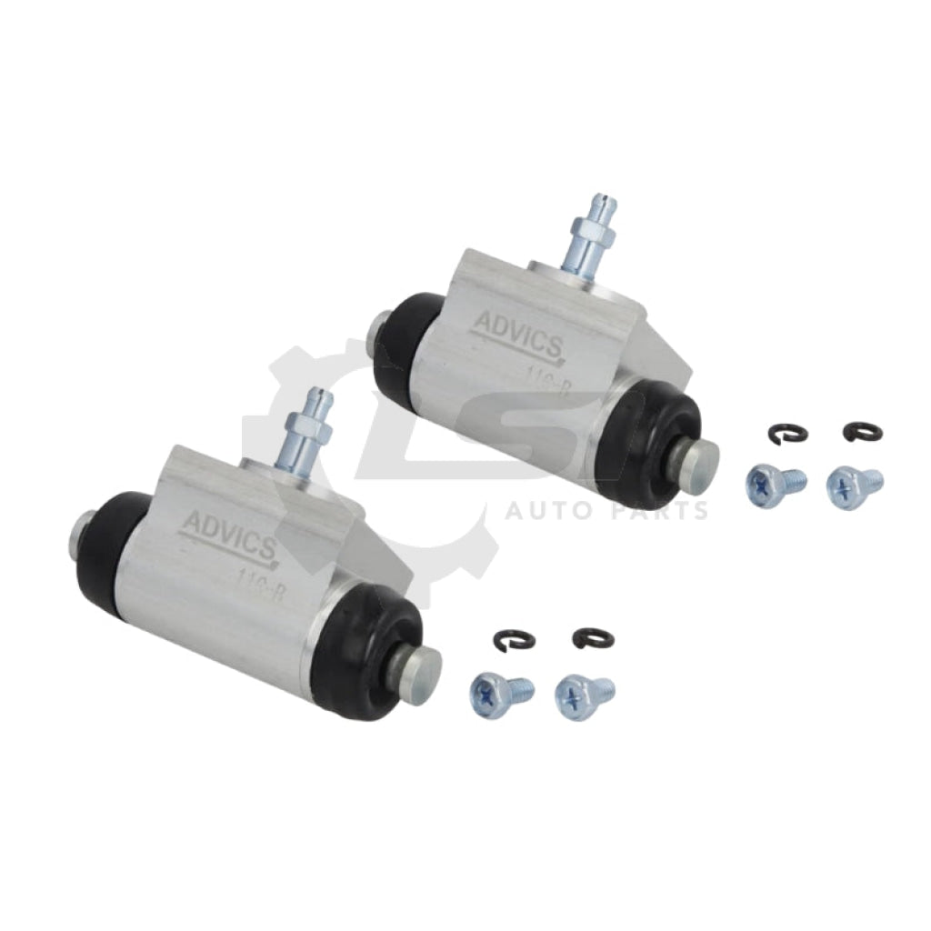 Rear Brake Drums + Shoes + Wheel Cylinders Kit for Hilux GGN25 KUN26 GUN135 4X4 Drum Brake Kit
