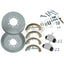 Rear Brake Drums + Shoes + Wheel Cylinders Kit for Hilux GGN25 KUN26 GUN135 4X4 Drum Brake Kit