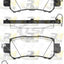 Rear Brake Pad And Disc Rotor Set For Mazda Cx5 Ke Kf 13-21 Mechanical Handbrake Kit